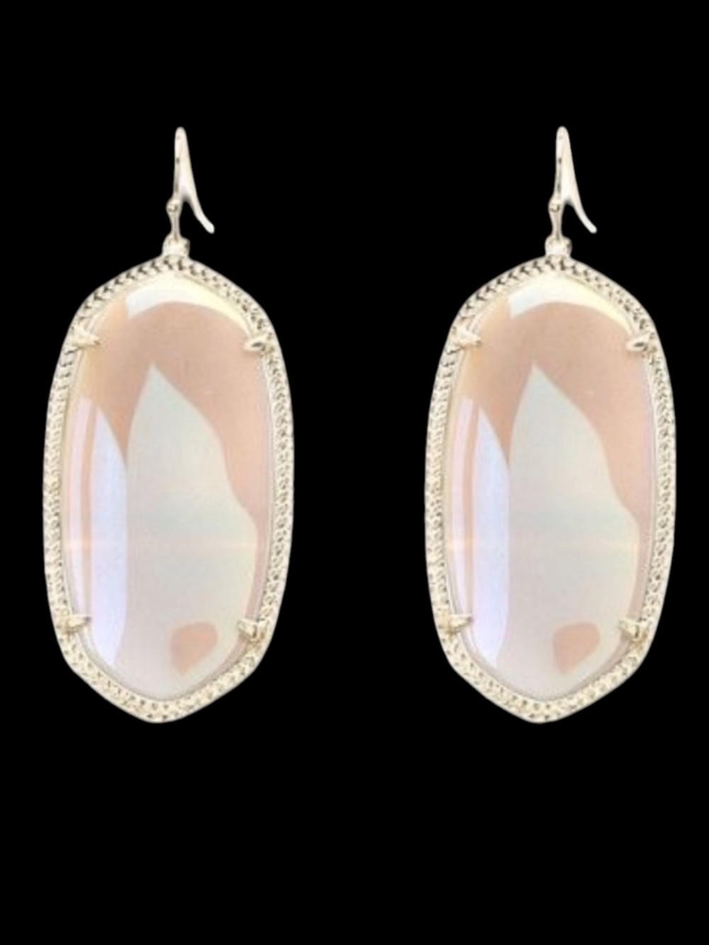 Kendra Scott Danielle Gold Earrings in Iridescent Tan Agate
